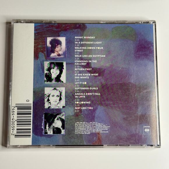 The Bangles – Different Light CD (1985 Columbia CK) – Classic 80s Pop Rock Album - Picture 2 of 5
